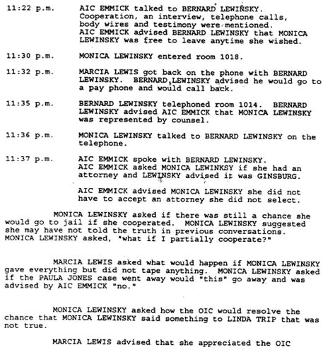 Monica lewinsky testimony transcript.  MULTIMEDIA HAVE YOUR SAY In this section Lewinsky tes...