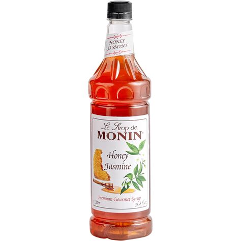 Monin Premium Honey Jasmine Flavoring Syrup 1 Liter