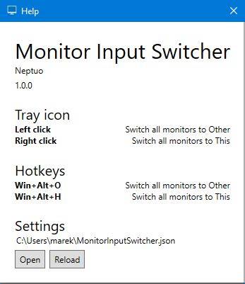 Monitor input switcher.  Input Switcher is a handy application that allows you to swi...