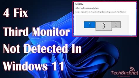 Monitor not detected windows 11.  This guide will walk you through practi...