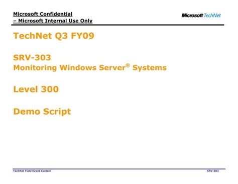 Monitoring Windows Server Systems Demo Script