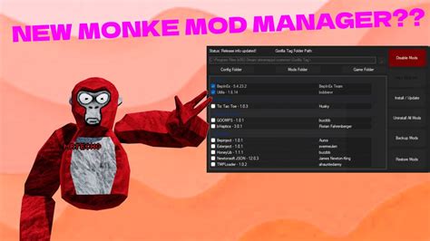 Monke mod manager new.  Feb 22, 2024 · 4.  Click Install / Update.  Contribute t...