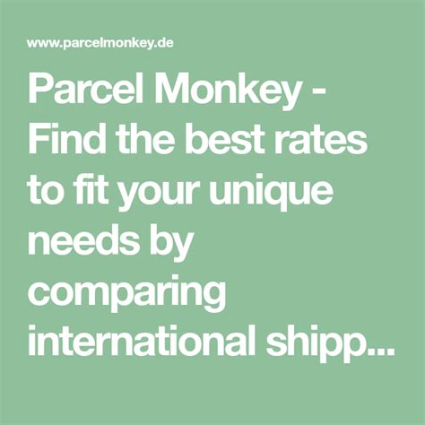 Monkey Shipping Rates & Services