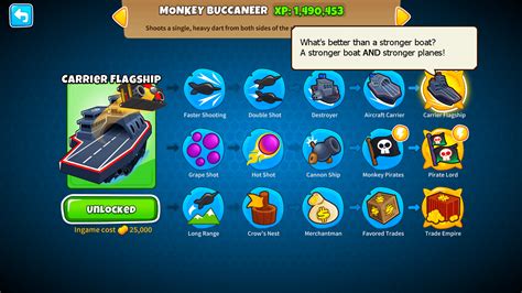 In Bloons TD 6, it is important to choose the best crosspathing for a specific tower in order to receive the best benefits out of that tower type. Towers have special roles to play for each stage of the game. The Monkey Ace in its core is to fly around in the air at fixed flight paths. Monkey Ace is a unique tower that flies circles in the air by default, it shoots 8 darts at equal angles in a ... . 