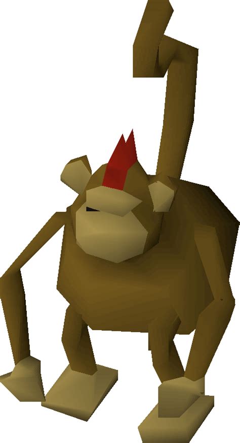 Monkey osrs. Monkey Madness I is the fourth quest in the gnome quest series, and one of the most well-known quests in RuneScape. The quest brings the player to Ape Atoll, an island inhabited by civilised but unfriendly and high-level monkeys, in order to help Narnode Shareen track down his missing 10th Squad military unit.. A grandmaster-difficulty sequel to the quest called Monkey Madness II was released ... 