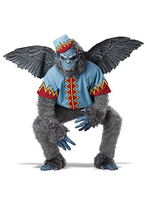 Apr 9, 2013 · California Costumes Men's Evil Winged Monkey Adult . You can find these guys in more places than just the Land of Oz these days. Evil Winged Monkey is an intricate and detailed suit that includes the top with attached faux fur sleeves, faux fur pants, character wings, character feet, character mask with attached hat, character feet, and …