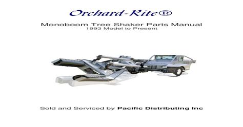 Monoboom tree shaker parts manual orchard rite. - Yamaha 60hp 2 stroke outboard service manual.