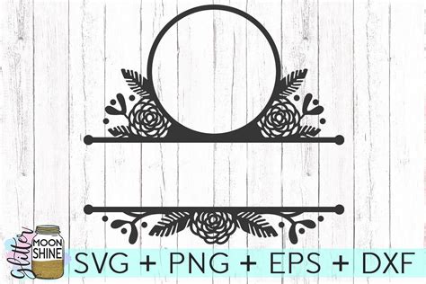 Monogram frames 47 free split frames svg files