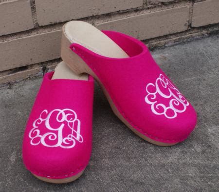 Monogrammed Gifts And Clog At The Pink Monogram