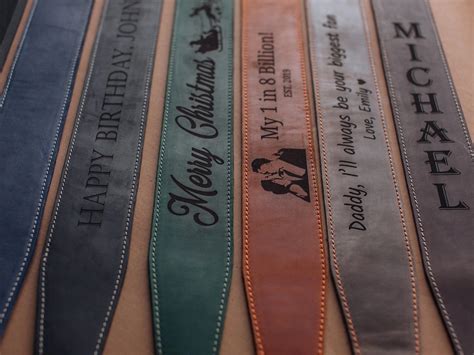 Monogrammed guitar strap.  All customized guitar straps are created by Leath...