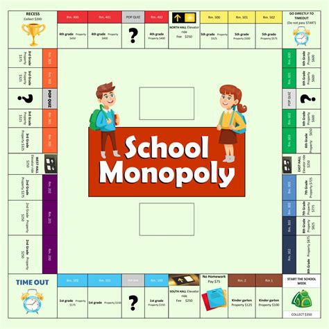 Monopoly Board Game Printable