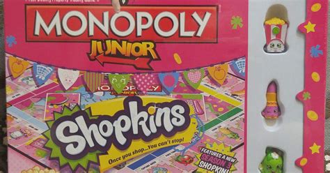 Monopoly Junior: Shopkins Board Game BoardGameGeek