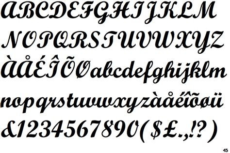 Monotype Script Bold Fonts