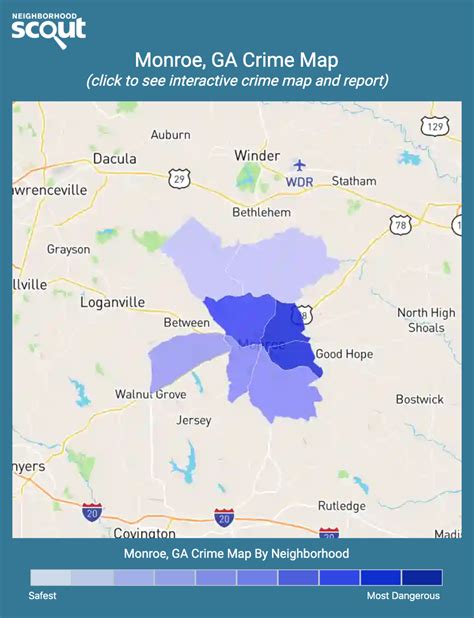 Monroe, GA Crime Rates & Map - AreaVibes