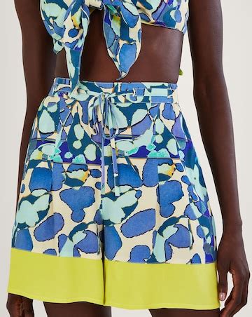 Monsoon Abstract Print Shorts Simply Be