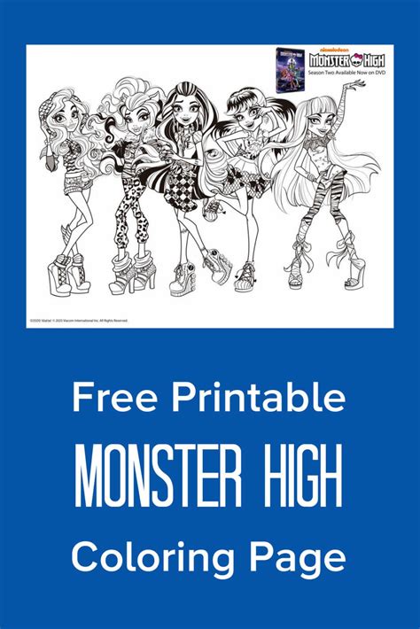 Monster High Coloring Pictures To Prin