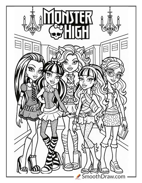 Monster High Coloring Sheets To Prin