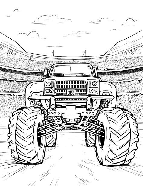 Monster Truck Coloring Pages Coloring Pages To Print