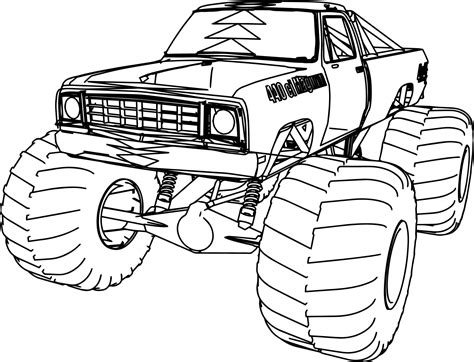 Monster Truck Coloring Pages Printable