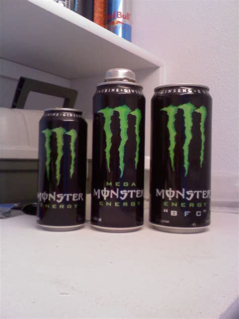 Monster bfc can. Monster Energy BFC Empty, open topped, Sku 0517 Condition : 3 out of 5 ⭐️ Yeah, you know what "BFC" stands for... No, you shouldn't try to chug it (We know you can, just don't.) Instead kick back and enjoy the Biggest Baddest Energy Drink on the planet,in the biggest effen can we could find. Wimps, Health Nuts and Busy Bodies need not apply. 