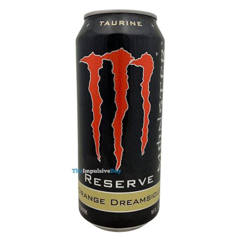 Monster Energy Drink Reserve Orange Dreamsicle 500ml PM £1.65 | Dee Bee | UK Grocery and On-Trade Wholesaler ... Monster Orange Dreamsicle PM1.65. Pack Size: 12 x 500ML; RRP £: GBP 1.65 in_stock; VAT Rate: 20.00%; PMP. Product Group 1: Soft Drinks; Product Group 2: Energy Drinks; Brand: Monster;. 