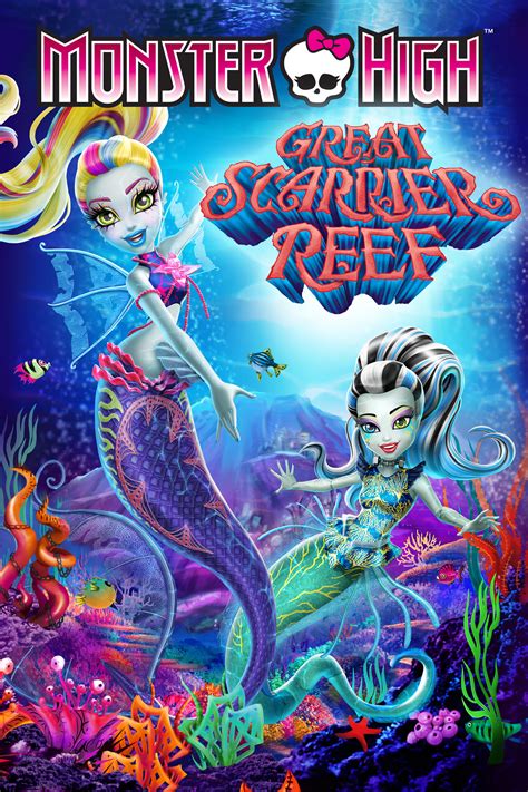 Monster high and the great scarrier reef. During a party at Monster High, a strange force pulls Lagoona, Frankie Stein, Draculaura, Clawdeen Wolf, Toralei and Gi to the Great Scarrier Reef, where Lagoona must confront her childhood memories, get over her stage fright and deal with her old enemy Kala Mer’ri. 