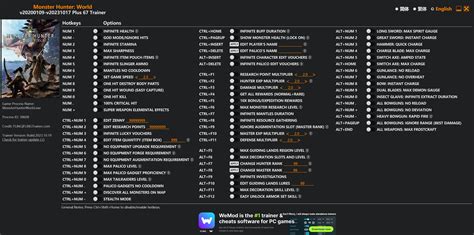 Monster hunter world cheat engine all items.  XMODhub Trainer: Best Free Al...