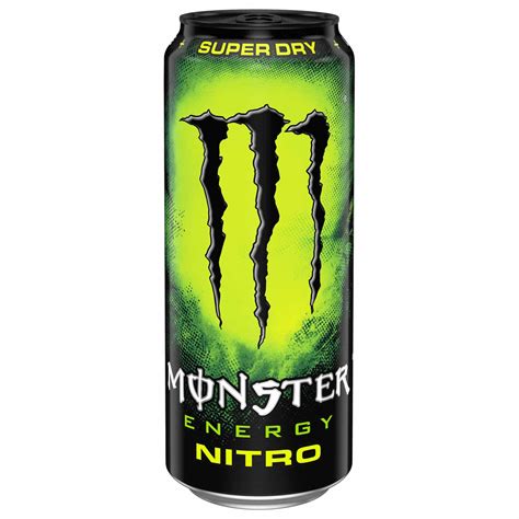 Monster nitro. NITROUS TECHNOLOGY | Monster Nitro Super Dry is supercharged with our Monster Energy base, then injected with Nitrous Oxide for a smooth, unique texture, out of this world flavor and Big Bang Buzz. SUPER NITRO FLAVOR | Monster Nitro Super Dry boasts a citrus flavor, with a light and dry texture similar to fine champagne. 