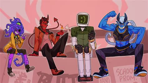 Monster prom reverse. everyone gets utterly trashed.---sang: *points at a cute game* good work! YOU get an animatic.quick notes:1. if those background lads look familiar, it's bec... 