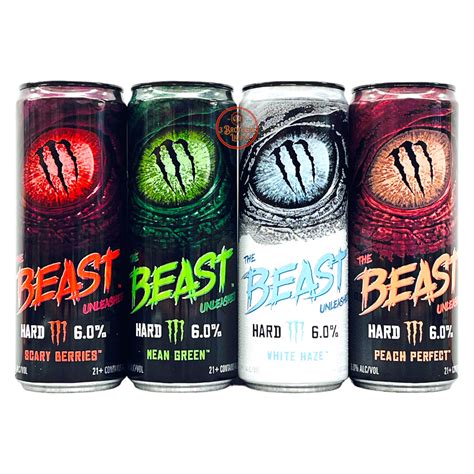 Monster seltzers. Now Monster Energy is coming out with their version of an alcoholic seltzer. Monster The Beast Unleashed alcoholic beverage is coming out in four flavors including Mean Green, … 