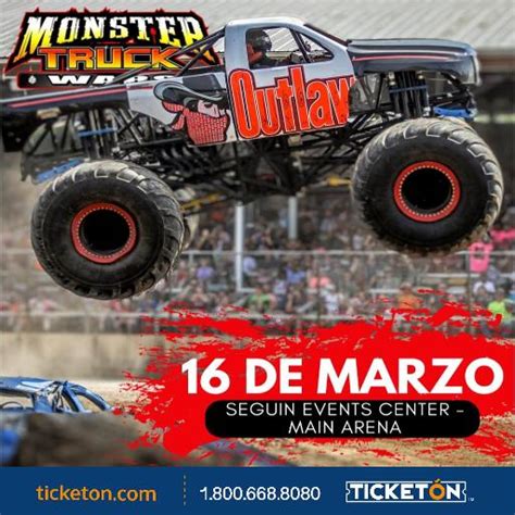 Get tickets to see Monster Truck Wars in Seguin, TX on Saturday, March 16th, 2024 at 6pm. ... Monster Truck Wars. Saturday, March 16, 2024 at 6:00 PM. Seguin Events .... 
