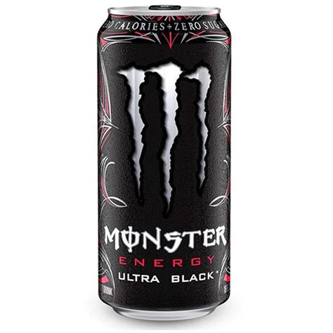 Monster ultra black. Amount Per Serving. Calories 10. % Daily Value*. Total Fat 0g 0%. Sodium 370mg 16%. Total Carbohydrates 5g 2%. Sugars 0g. Includes 0g Added Sugars 0%. Protein 0g. 