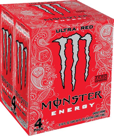 Monster ultra red. Monster Ultra Red 500Ml. Back to On The Go Fizzy Drinks, Fruit Drinks and Sports & Energy Drinks. Monster Ultra Red 500Ml. No ratings yet. Write a review. €2.15. €4.30/litre. Quantity controls. Quantity of Monster Ultra Red 500Ml. Add. Product Description. Carbonated Energy Drink with Taurine, Caffeine, L-Carnitine and B Vitamins with … 