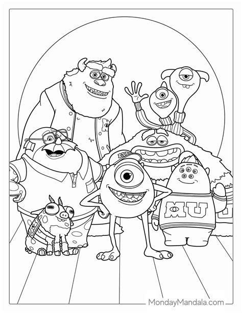 Monsters Coloring Pages Disney Coloring Pages