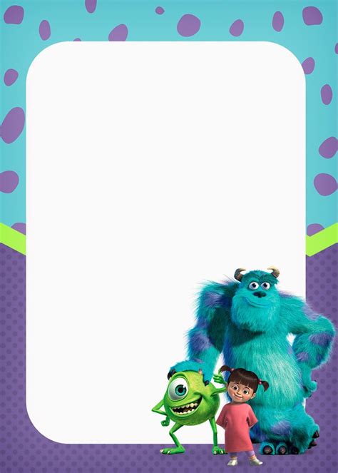 Monsters Inc Template