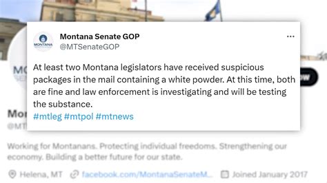 Montana Republicans report letters with mysterious powder after similar mailings in 2 other states