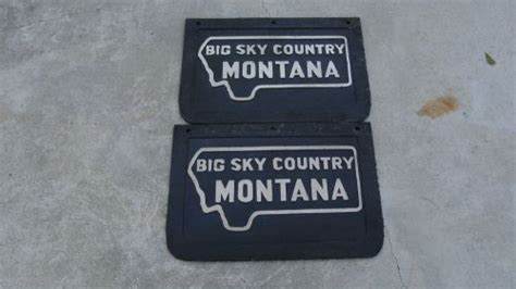 Montana Big Sky Country Mud Flaps 12 x 18 Universal Rubber Pair. Opens in a new window or tab. Brand New. ... Pair Front Mud Flap Guards For Nissan D21 Big-M Hardbody 1986 1997. Opens in a new window or tab. Brand New. C $67.68. Top Rated Seller Top Rated Seller. Buy It Now. Free shipping.. 