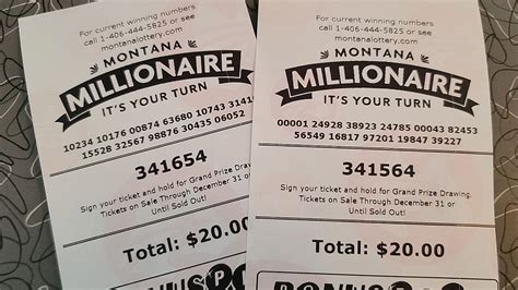 Montana millionaire 2023. The Montana Lottery has drawn the winning numbers for the 2023 Montana Millionaire. The winning grand prize winning numbers, each worth $1 million, are: 315800 - Town and Country Supply, Billings ... 
