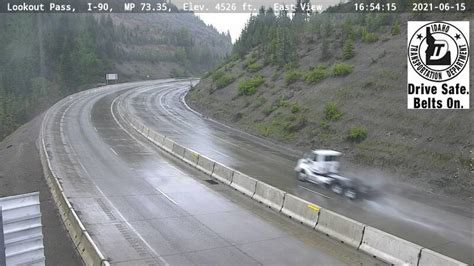 I-90 open to single-lane traffic. The Montana Depart