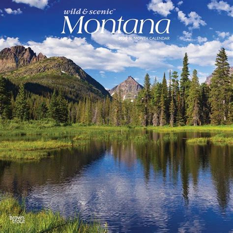Read Montana Wild  Scenic 2020 12 X 12 Inch Monthly Square Wall Calendar Usa United States Of America Rocky Mountains State Nature By Not A Book