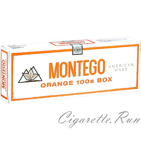 Montego orange cigarettes flavor. Montego Orange 100's Box CigarettesMontego Orange 100'sBox1 carton = 10 packs; 200 cigarettes.. $29.99 Add to Cart. Montego Blue 100's Box. Montego ... Montego Full Flavor Red Kings Box CigarettesMontego Full Flavor Red KingsBox1 carton = 10 packs; ... 