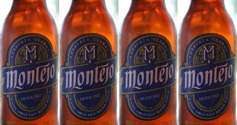 Montejo beer. Montejo Cerveza Lager Can (25 oz) ... Aroma is light corn, light watery body, lower carbonation, and little lacing. Taste is light corn. Not a better beer. 