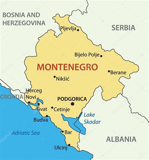 Montenegro harita