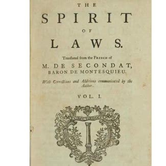 Montesquieu separation of powers book