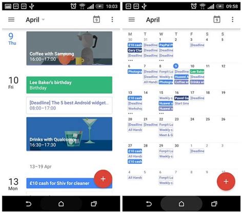 Month View Returns to Google Calendar for Android