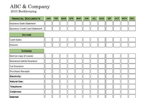 Monthly Accounting Checklist Template PDF Template