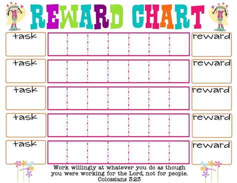 Monthly Behavior Chart Paper Printout