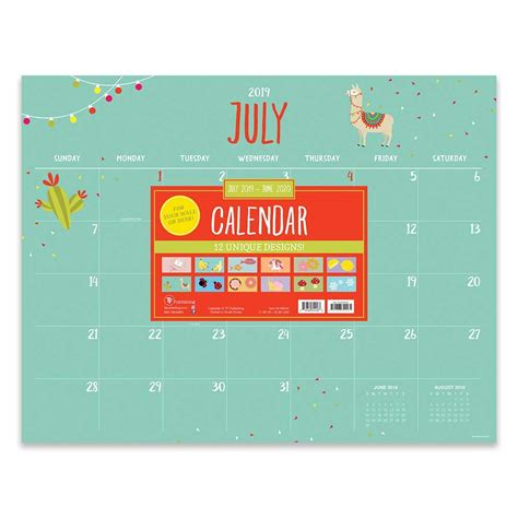 Read Monthly Themed Large Desk Pad Monthly 2020 Calendar July 2019  June 2020 Academic Year Desktop Calendar Planning Blotter By Not A Book