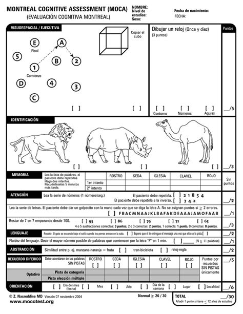 Montreal Cognitive Assessment Moca B Basic Score Exec vrogue.co