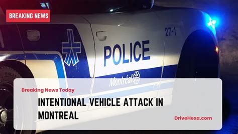 Montreal police allege man intentionally drove into a group of people, injuring six
